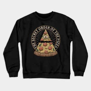 Secret Order of the Pizza - Illuminati Food Crewneck Sweatshirt